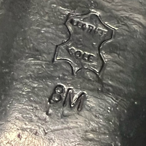 Tory Burch Sz 8 Preppy Ballet flats tortoise bow Jolene Tortuga Gold Reva navy - Picture 14 of 16